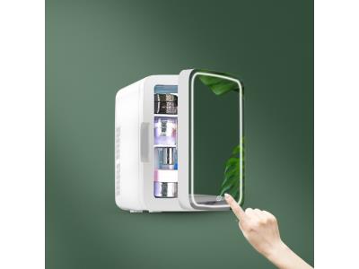 Portable led mini fridge 10l small fridge mini with mirror for makeup - Image 3