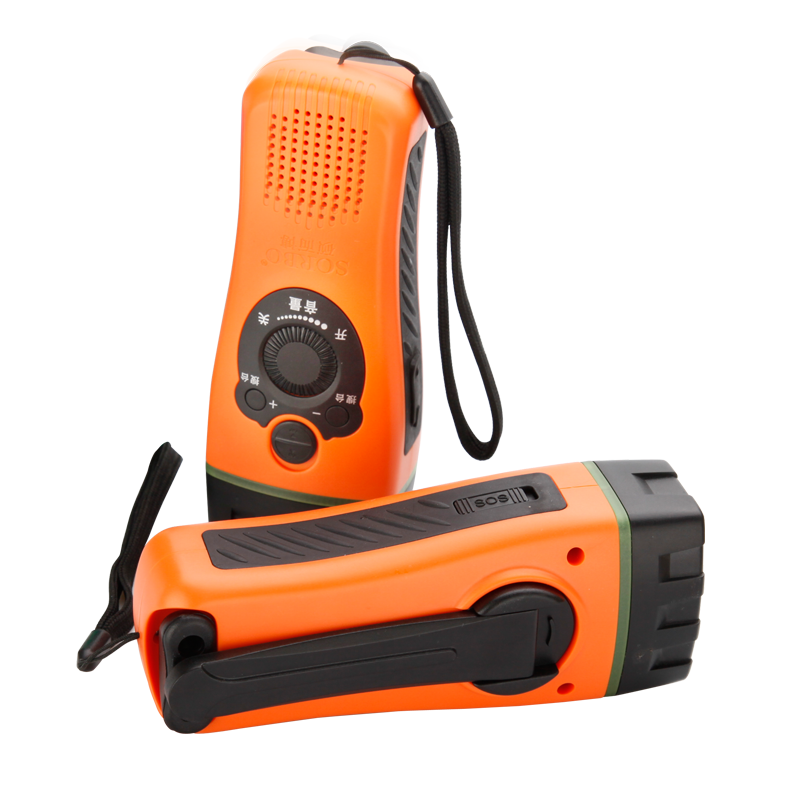 Portable Outdoor Hand Crank FM Radio Torch - Image 2