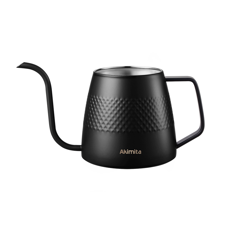 Portable pour over dripper pot for coffee maker stylish "Diamond" pattern design with 304 stainless - Image 2
