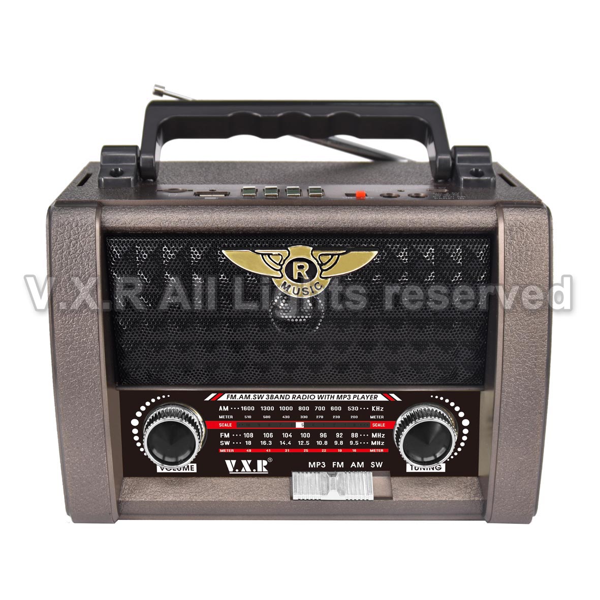 Portable AM/FM/SW Radio with MP3 Player