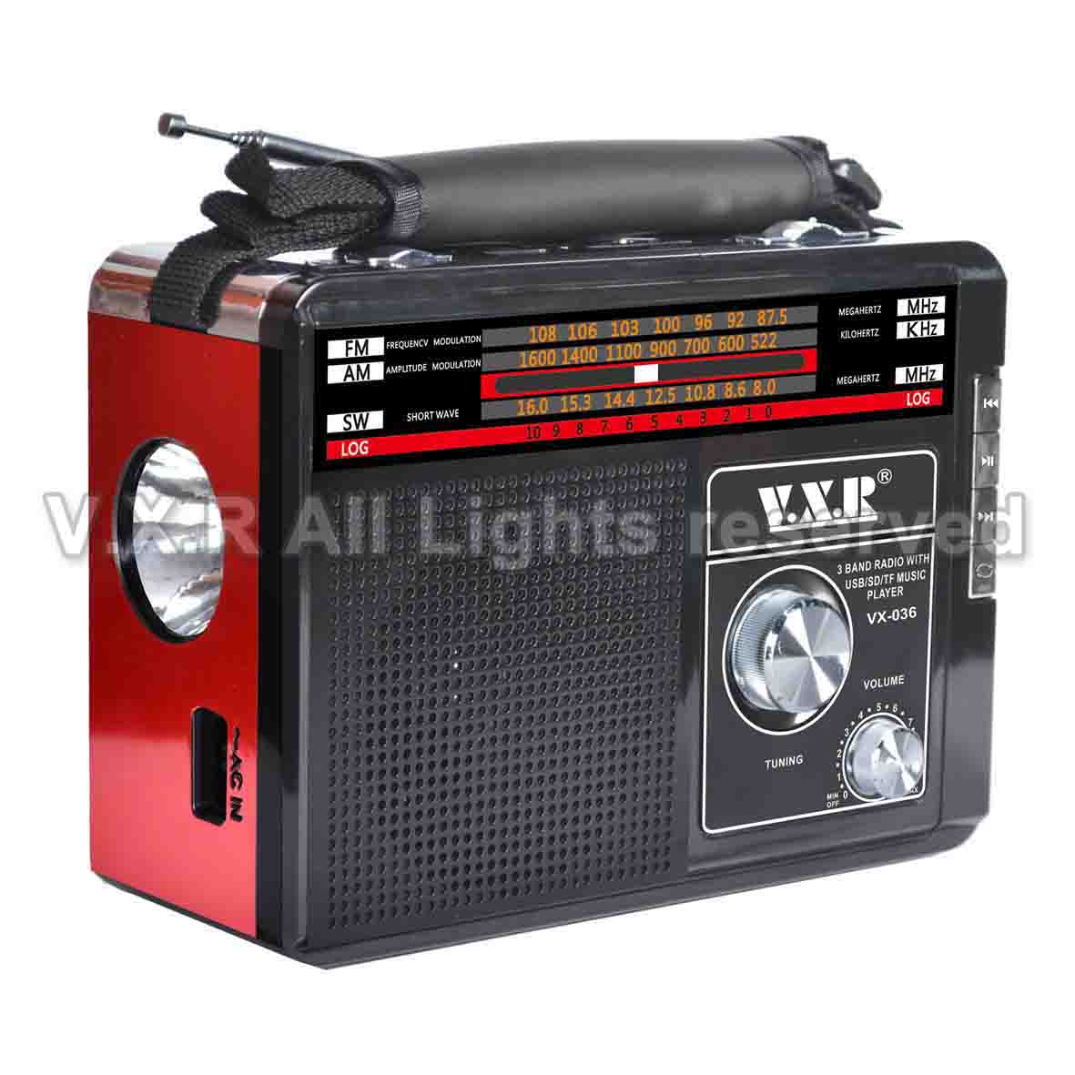 Portable AM/FM/SW Radio with MP3 Player