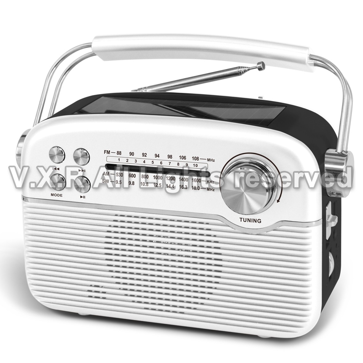Portable FM/AM/SW Multi-Band Radio with MP3 Player