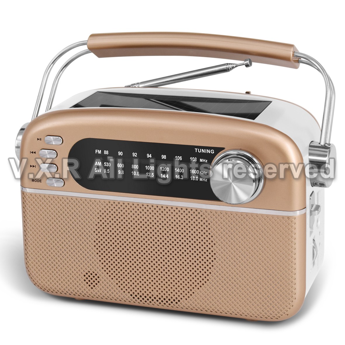 Portable FM/AM/SW Multi-Band Radio with MP3 Player