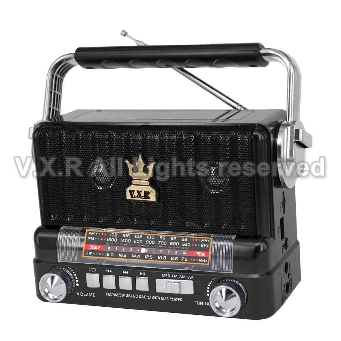 Portable FM/AM/SW Radio with MP3 Player