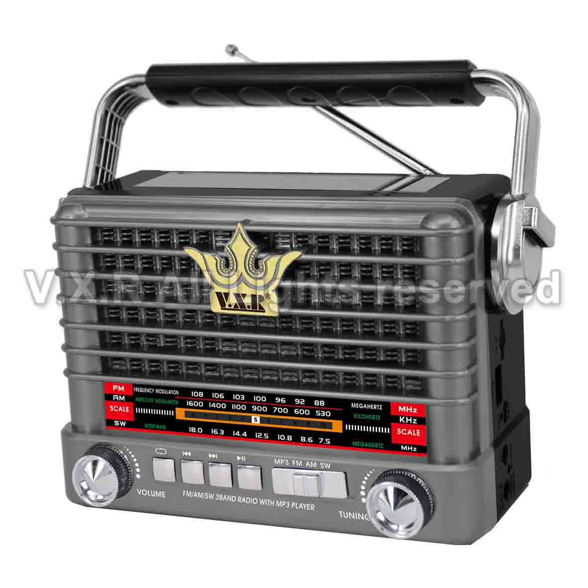 Portable FM/AM/SW Radio with MP3 Player