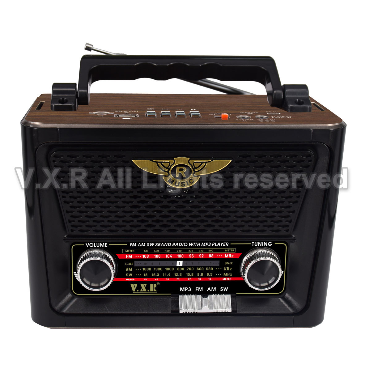 Multi-Band Portable Radio with MP3 Player