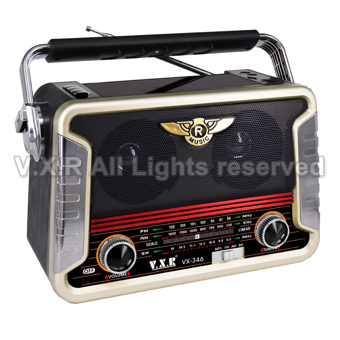Portable AM/FM/SW Radio with MP3 Player