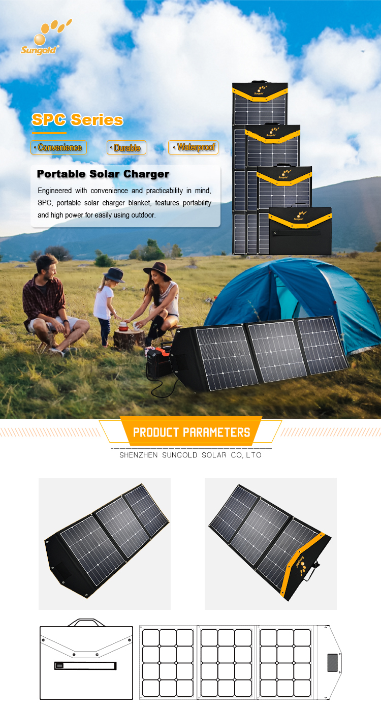 Foldable solar charger blanket for outdoor use