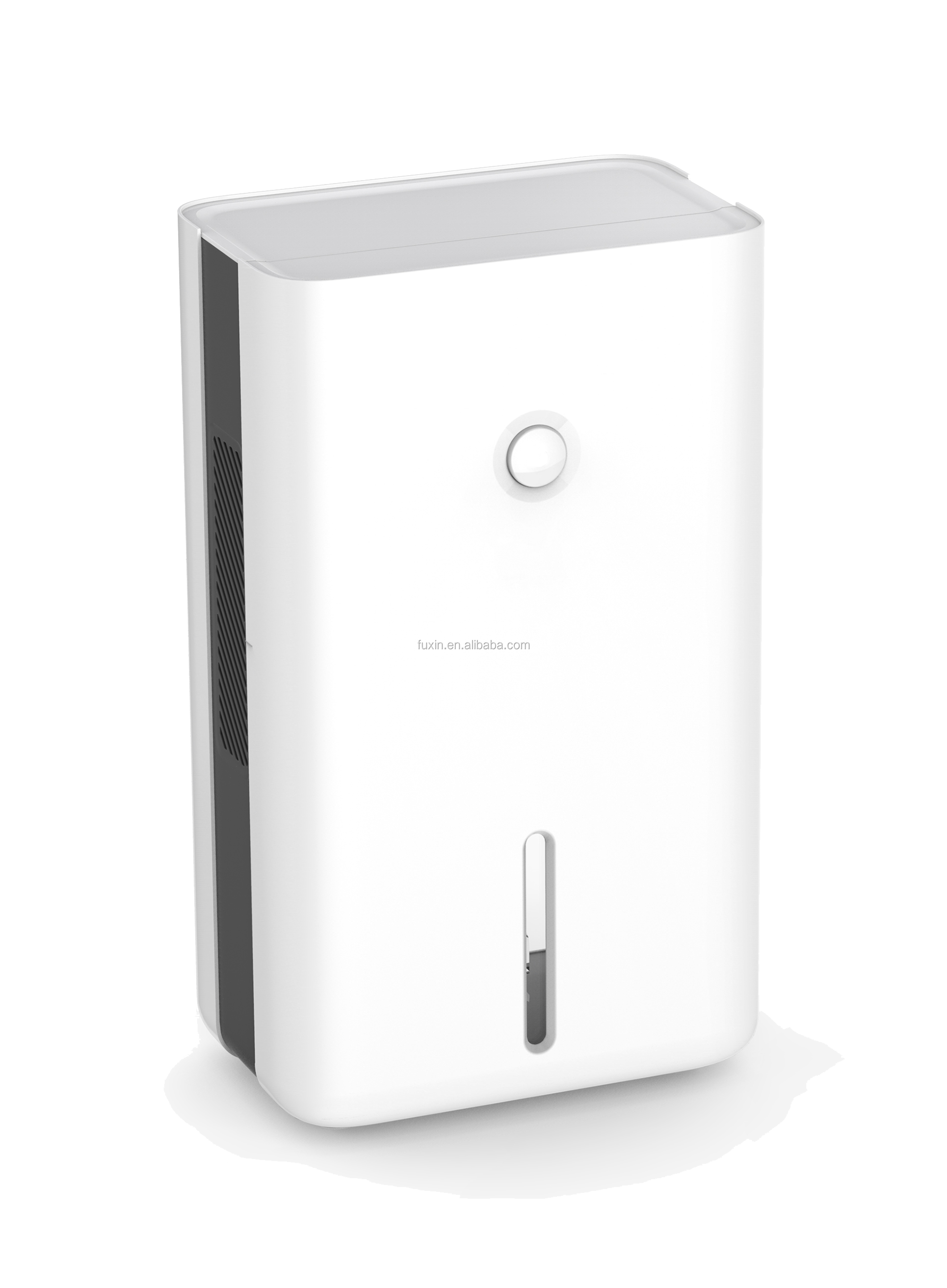 Dehumidifier with visible water level indicator