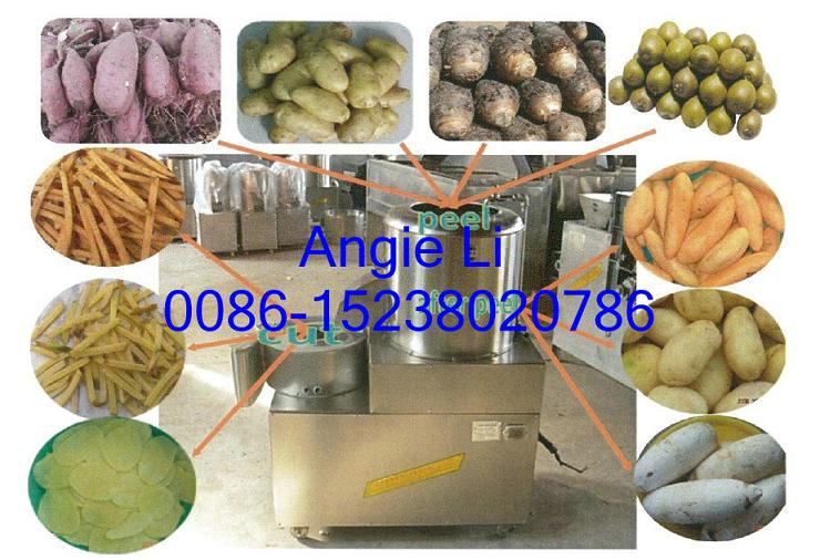 Potato washer peeler and slicer together machine - Image 4