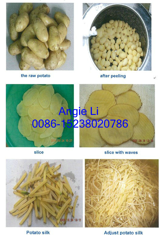 Potato washer peeler and slicer together machine - Image 3