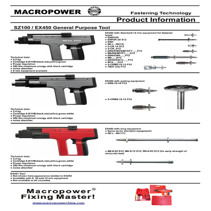 Powder Actuated Fastening Tool