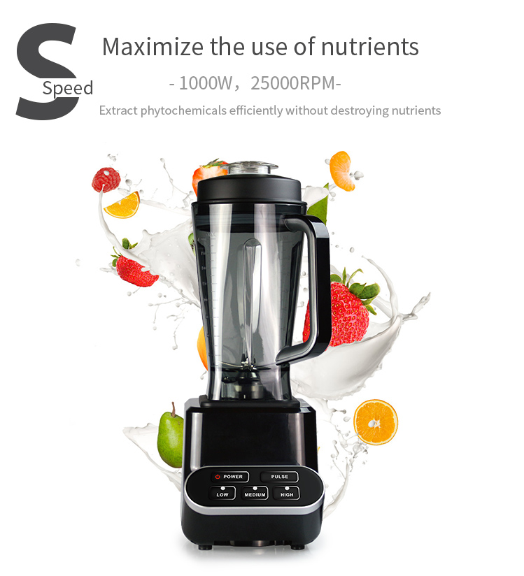 Power blender control panel and performance metrics