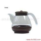 Glass Electric Kettle with Brown Accents