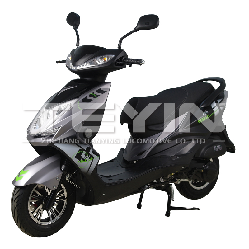 Side profile of the Power Speed II scooter showing body design and lighting