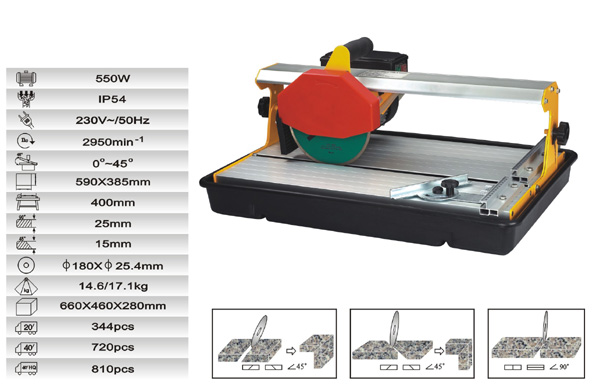 25mm Cutting Depth 180mm Blade Table Saw