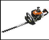 Gas-Powered Hedge Trimmer with Dual-Action Blades
