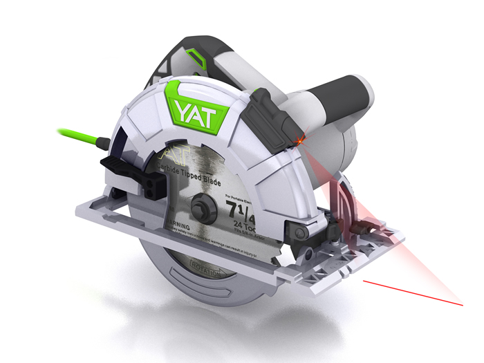 Corded Electric Circular Saw with Laser Guide