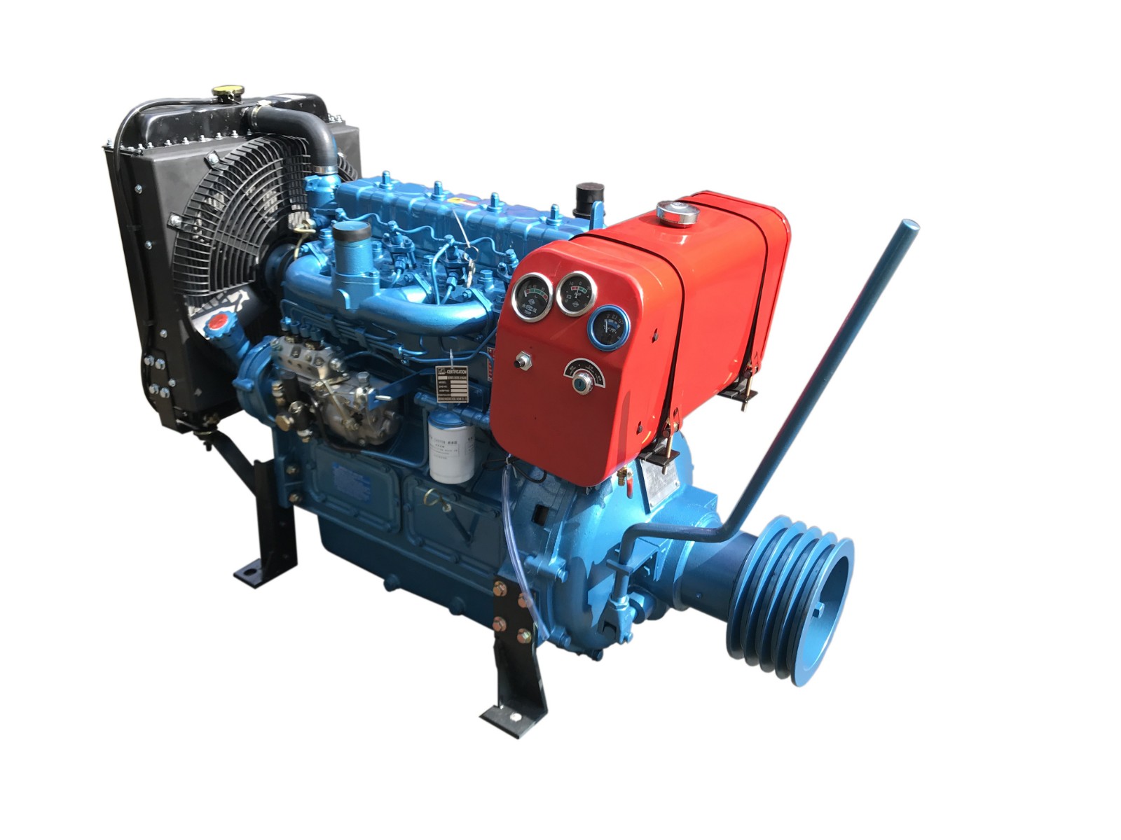 Power unit Small multi-cylinders machinery engines with pulley and clutch - Image 3