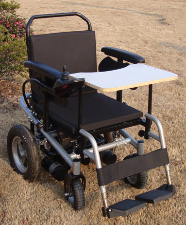 Electric Power Wheelchair with Adjustable Controls