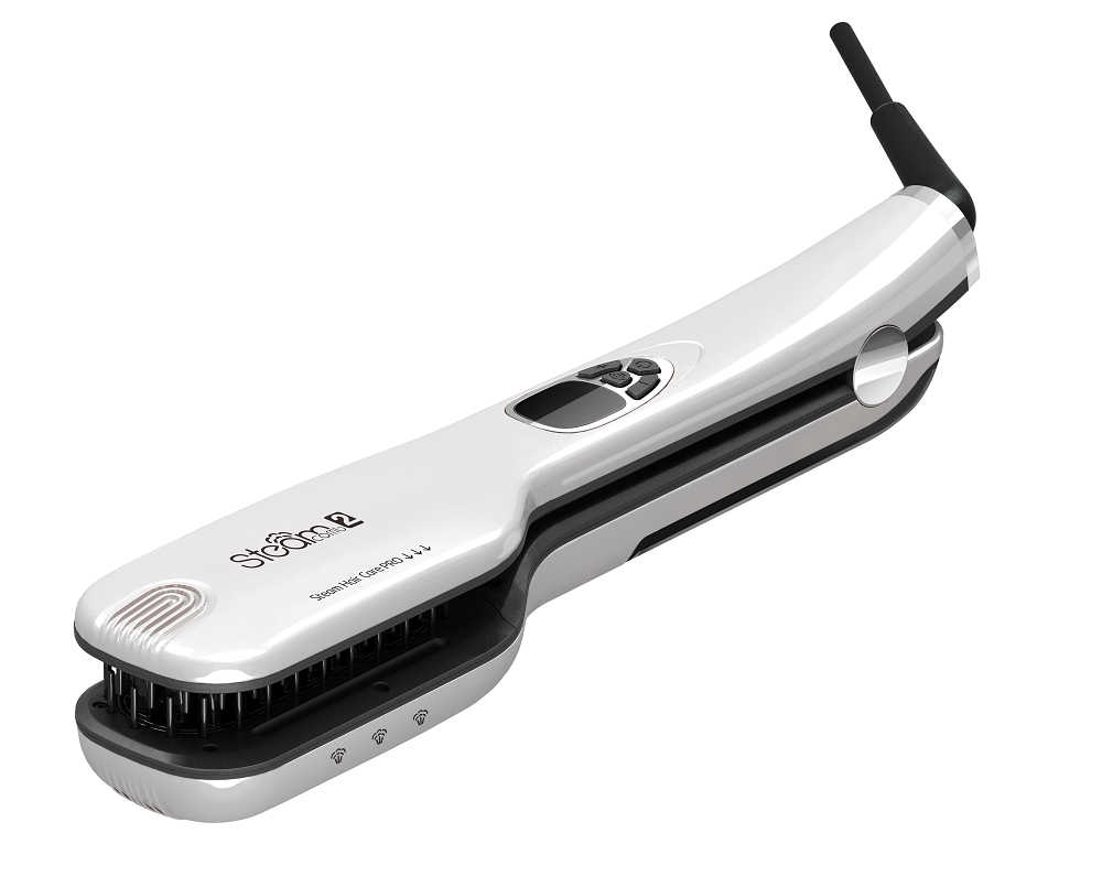 Powerful Steam Comb Hair Straightener Salon Steam Infusion Straightening Iron - Image 3