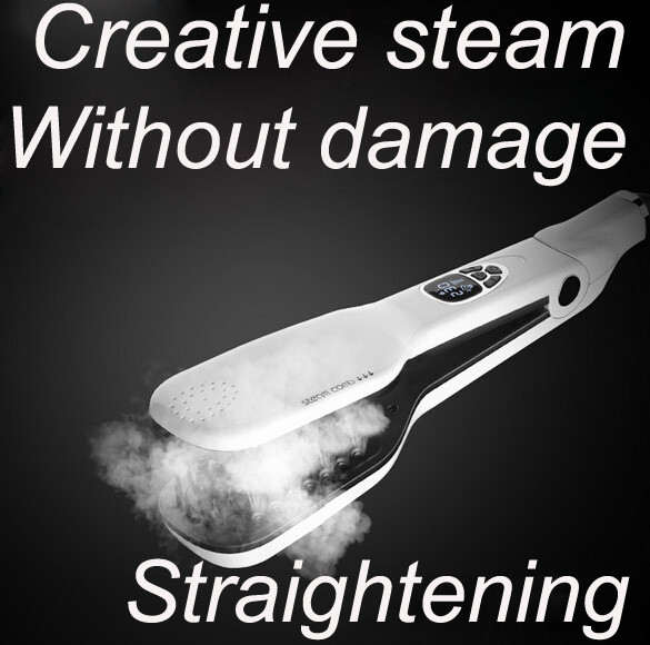 Powerful Steam Comb Hair Straightener Salon Steam Infusion Straightening Iron - Image 2