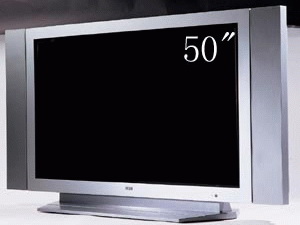 50-Inch Plasma Television with High-Contrast Display