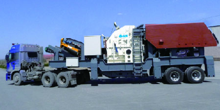 Portable impact crushing plant overview