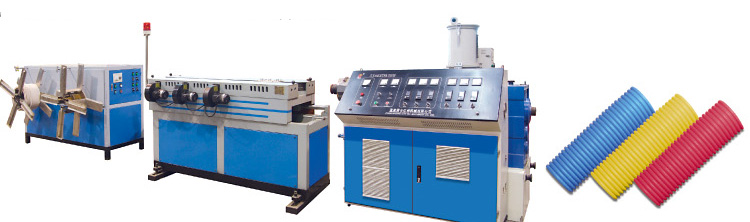 PP PE Single Wall Corrugated Pipe Production Line