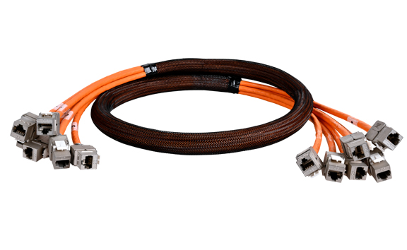 Pre-terminated Copper Trunk Cable Assembly with RJ45 Connectors