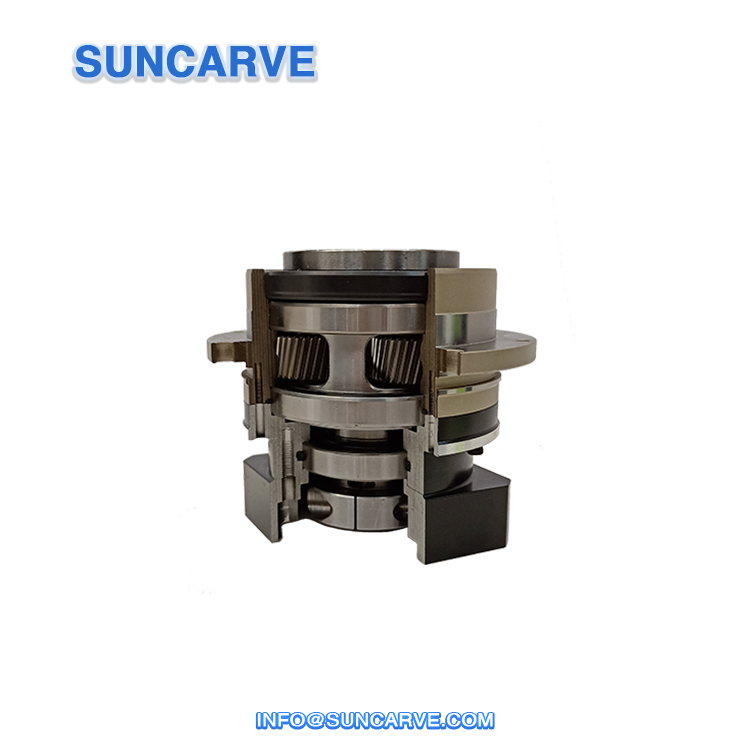 Close-up view of precision planetary gearbox for medical applications