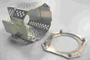 Perforated Curved Sheet Metal Component
