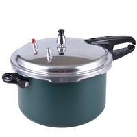 Sturdy Metallic Pressure Cooker with Safety Valves