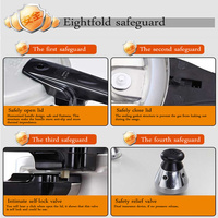 Aluminum Alloy Pressure Cooker with Safety Lock