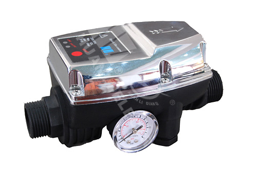 Automatic Water Pump Pressure Controller with Gauge
