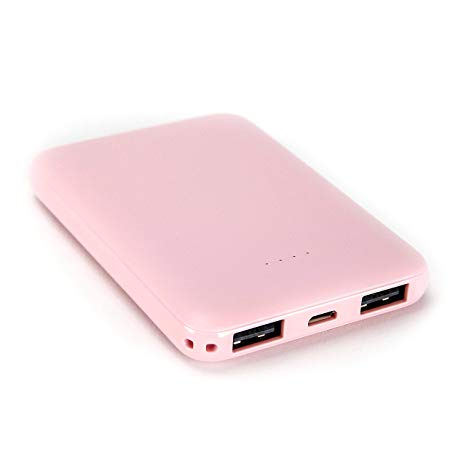 Primavox 5000mAh Portable Pink Color Ultra-thin Power Bank - Image 2