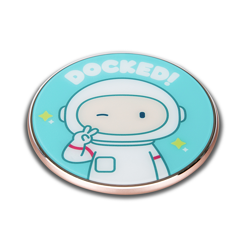 Primavox High Quality Lovely Blue Astronaut Design Ultra Slim Wireless Charger - Image 3