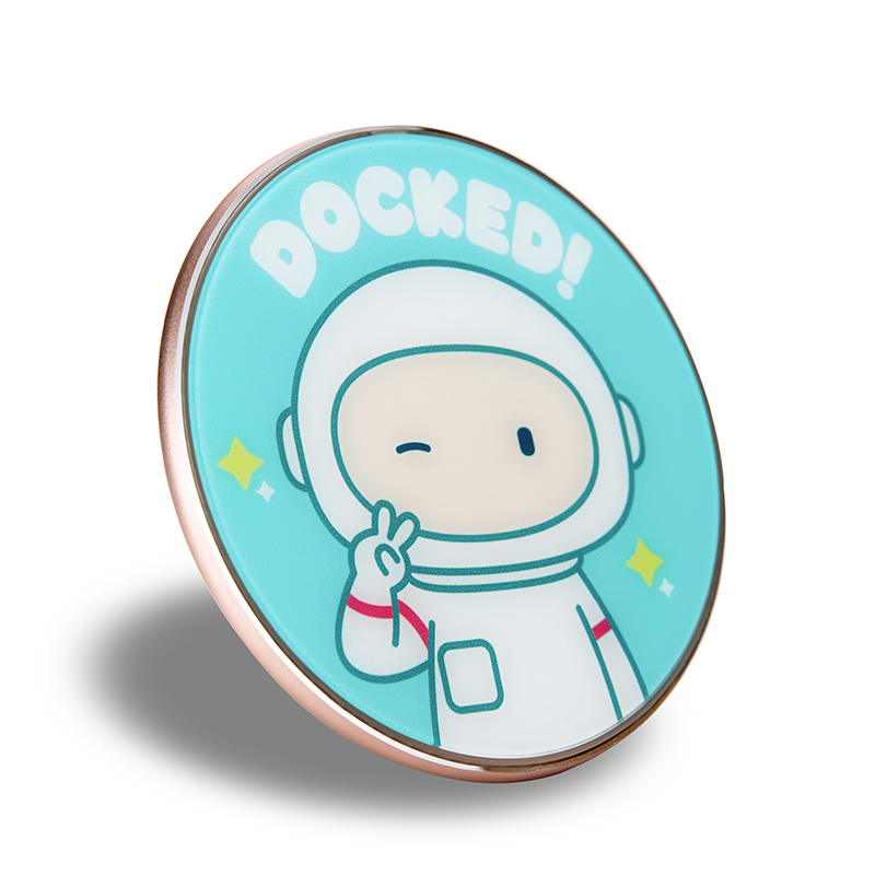 Primavox High Quality Lovely Blue Astronaut Design Ultra Slim Wireless Charger - Image 2