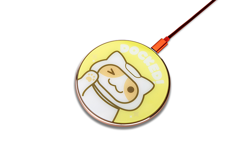 Ultra Slim Wireless Charger with Cat Design