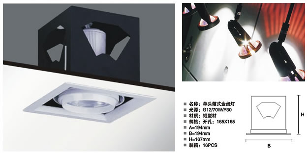 Metal Halide Lamp with Aluminum Profile
