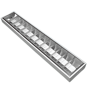 Recessed Parabolic Louver Lighting Fixture