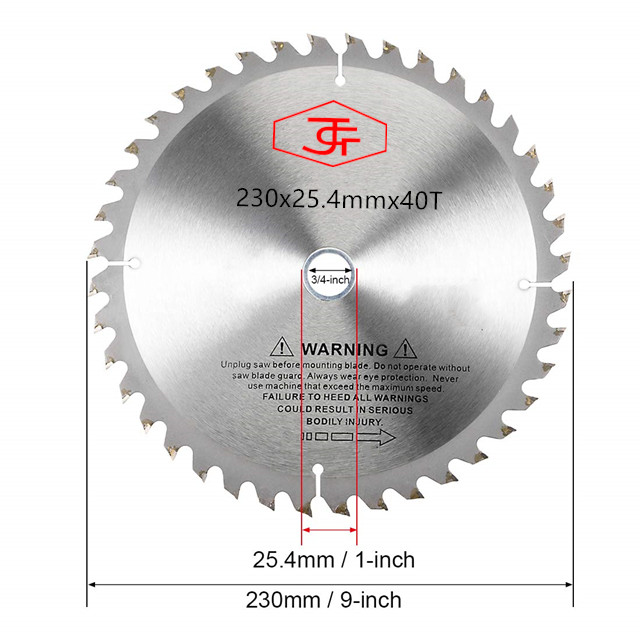 230mm 40T TCT Saw Blade for Wood