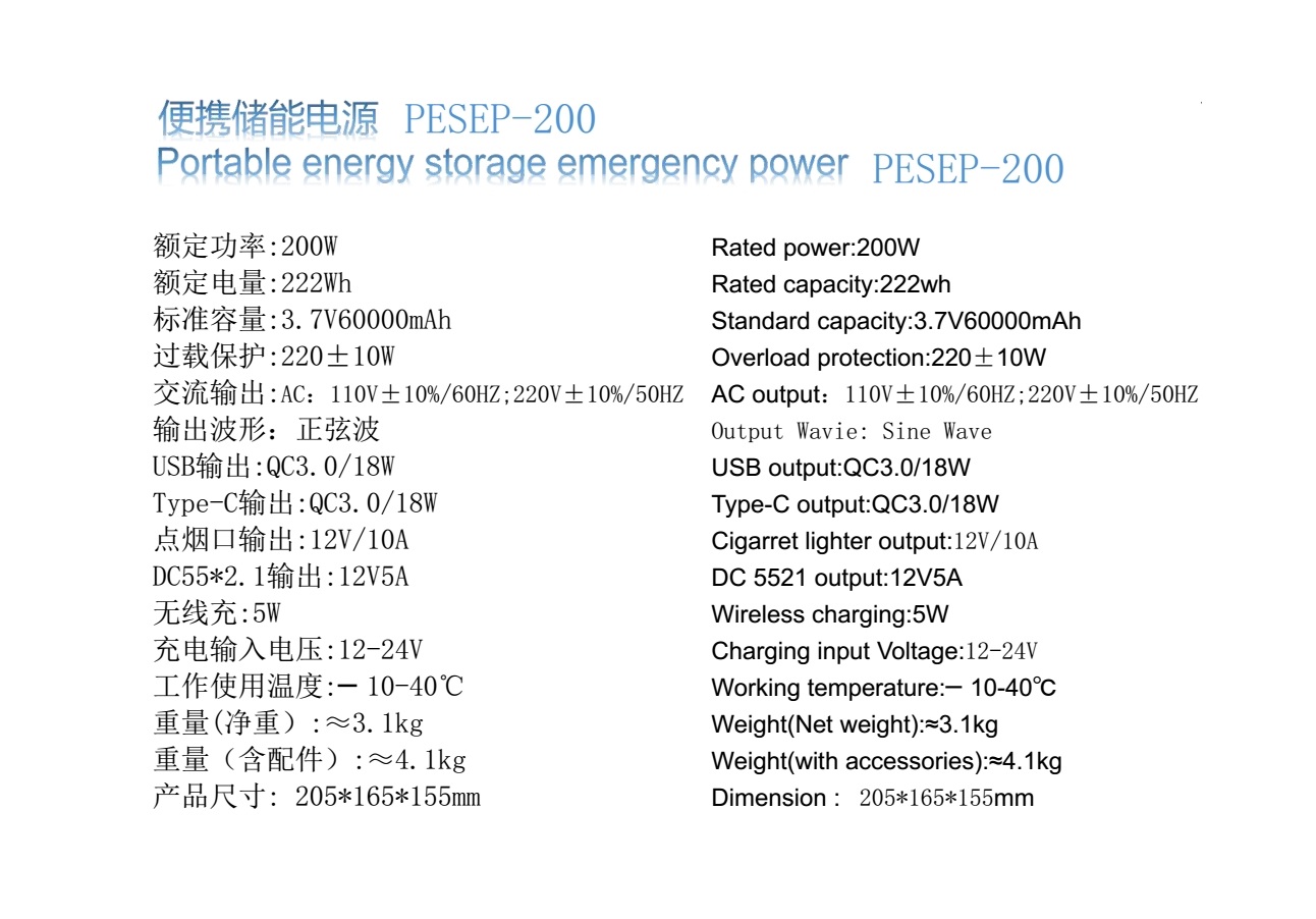 200W Portable Power Station