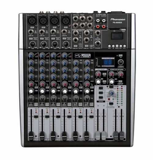 Compact Audio Mixer with USB Recording