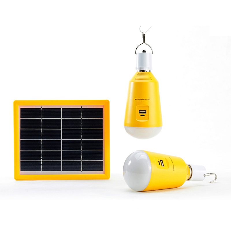 Portable Solar Lighting Kit with USB Charging