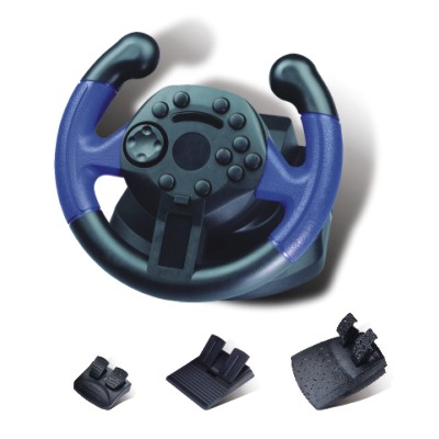 PS3/PC/XBOX360 3IN1 STEERING WHEEL with vibration FT37D1 - Image 4