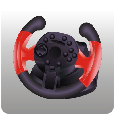 PS3/PC/XBOX360 3IN1 STEERING WHEEL with vibration FT37D1 - Image 3