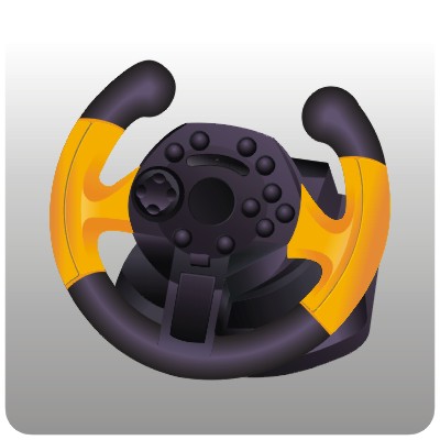 PS3/PC/XBOX360 3IN1 STEERING WHEEL with vibration FT37D1 - Image 2