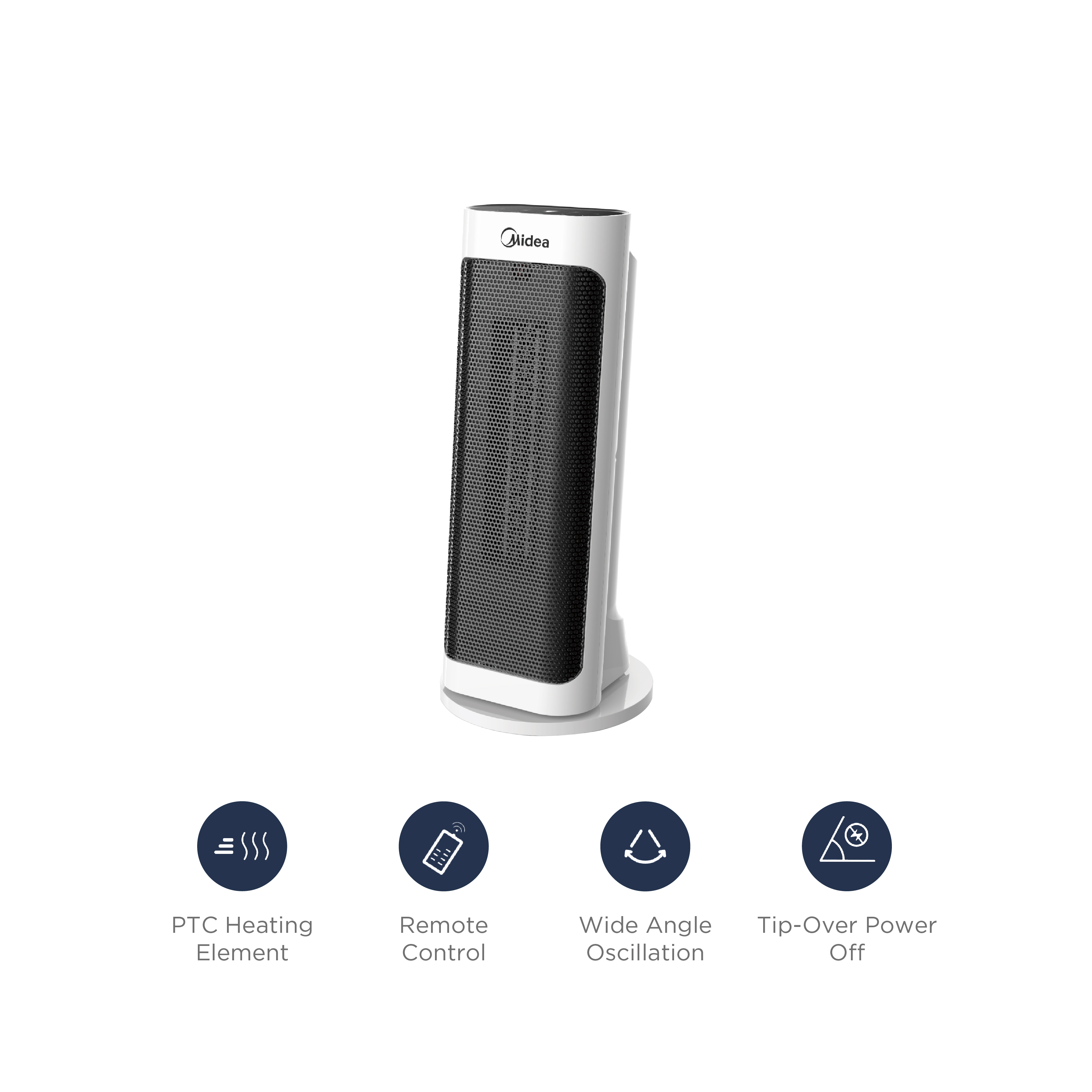 Portable Ceramic Space Heater with Overheat Protection