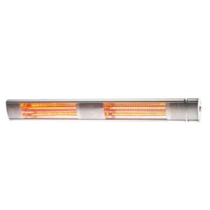 Slim wall-mountable PTC fan heater in an indoor setting